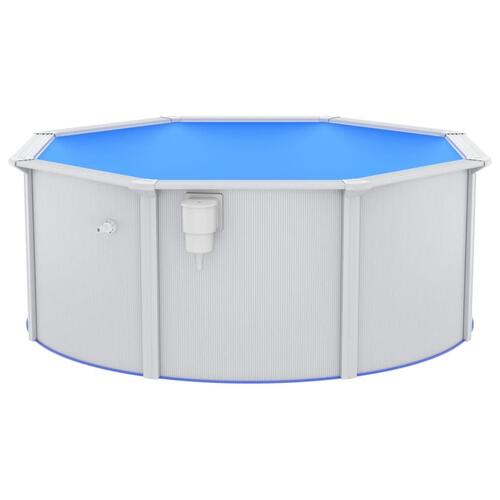 Swimmingpool med sandfilterpumpe og poolstige 300x120 cm