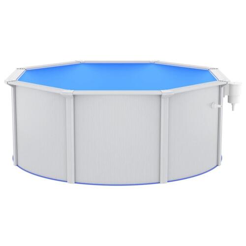 Swimmingpool med sandfilterpumpe og poolstige 300x120 cm