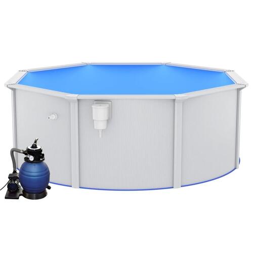 Swimmingpool med sandfilterpumpe 360x120 cm
