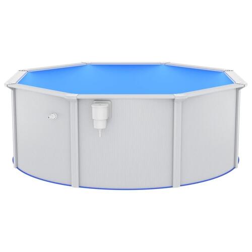 Swimmingpool med sandfilterpumpe og poolstige 360x120 cm
