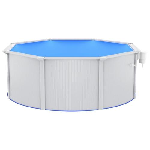 Swimmingpool med sandfilterpumpe og poolstige 360x120 cm