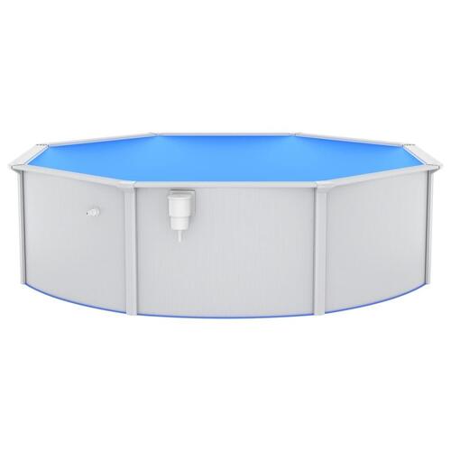 Swimmingpool med sandfilterpumpe og poolstige 460x120 cm