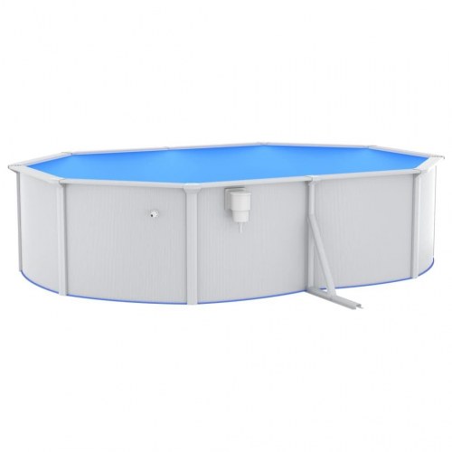 Swimmingpool med sandfilterpumpe og stige 490x360x120 cm