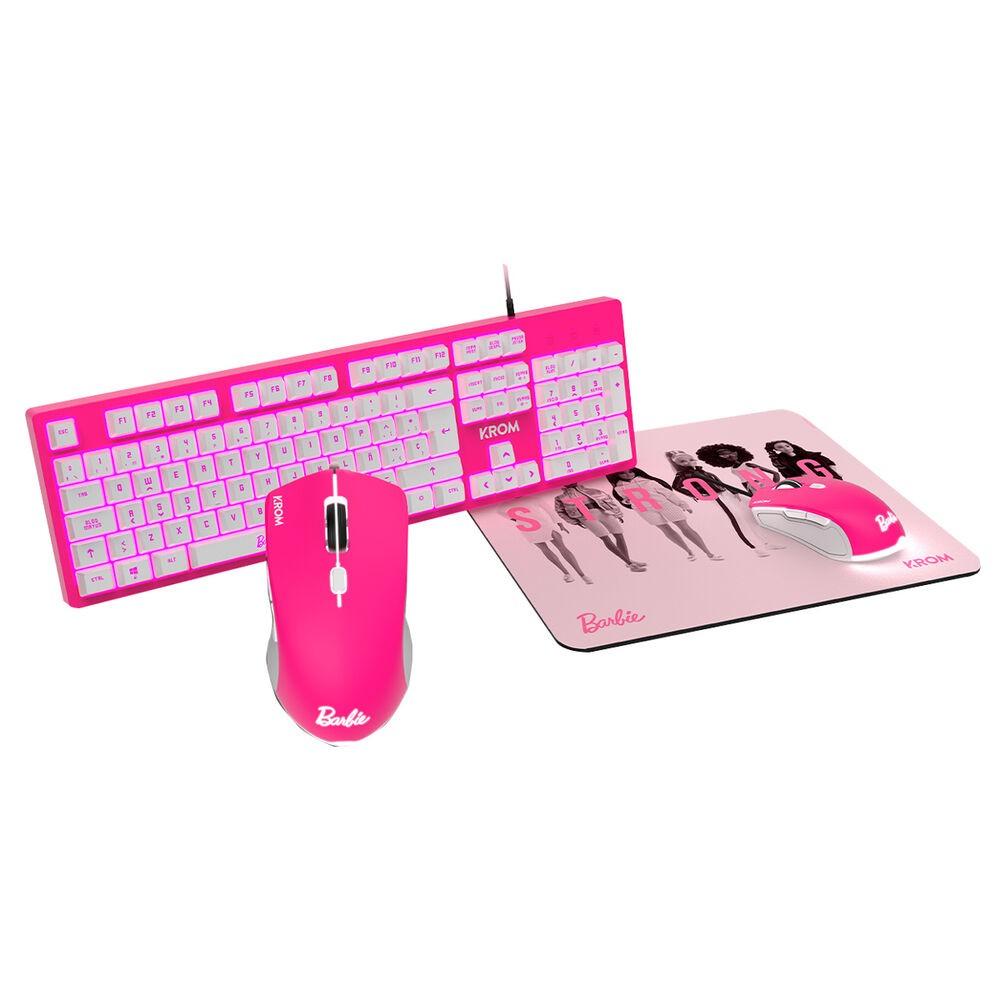 Gaming-tastatur og -mus Krom KANDY BARBIE