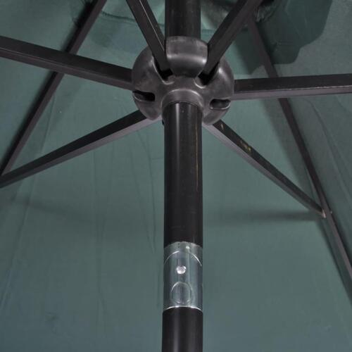 Rektangulær parasol 200 x 300 cm grøn