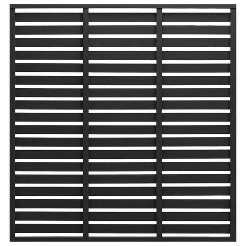 Hegnspanel 180x180 cm WPC sort