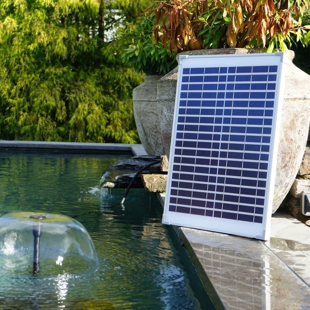 Billede af pumpesæt til springvand SolarMax 1000 med solpanel hos Boligcenter.dk