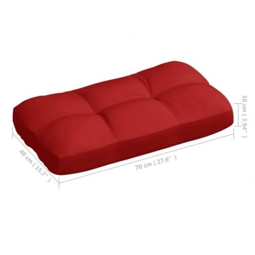 Pallehynder 3 stk. stof rød
