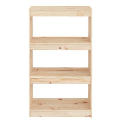 Bogreol/rumdeler 60x30x103,5 cm massivt fyrretræ