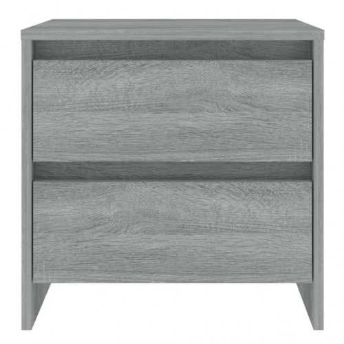 Sengebord 45 x 34,5 x 44,5 cm - grå sonoma-eg