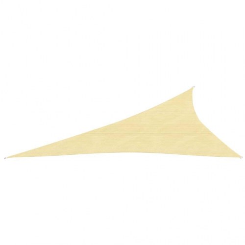 Solsejl 4x5x6,8 m 160 g/m² HDPE beige