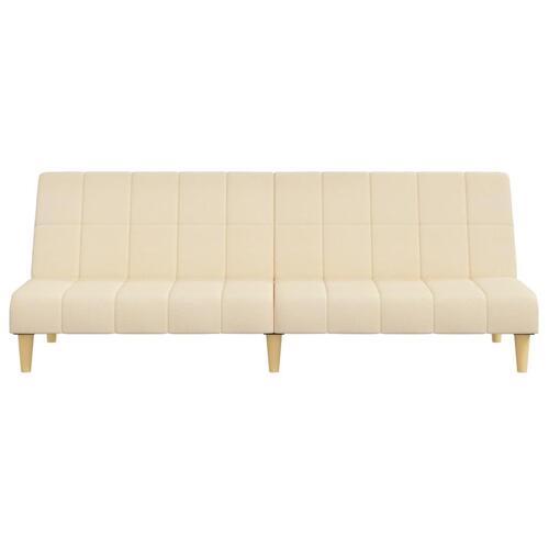2-personers sovesofa stof cremefarvet