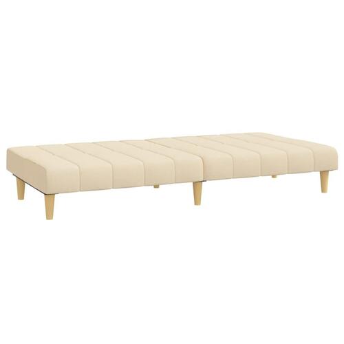2-personers sovesofa stof cremefarvet