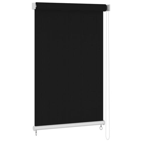 Udendørs rullegardin 140x230 cm sort