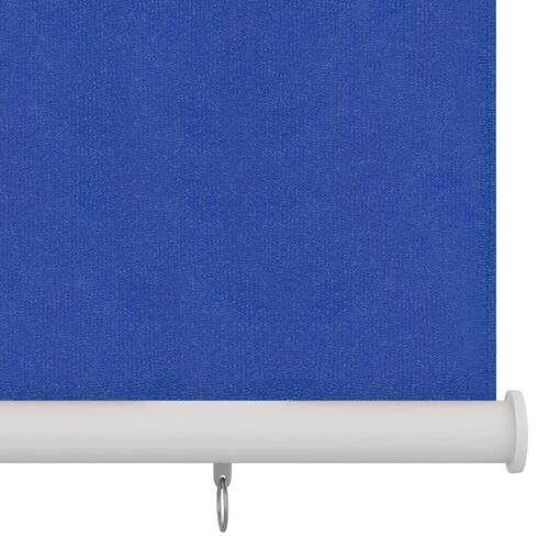 Udendørs rullegardin 160x140 cm HDPE blå