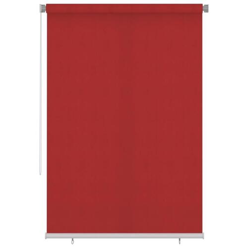 Udendørs rullegardin 160x230 cm HDPE rød