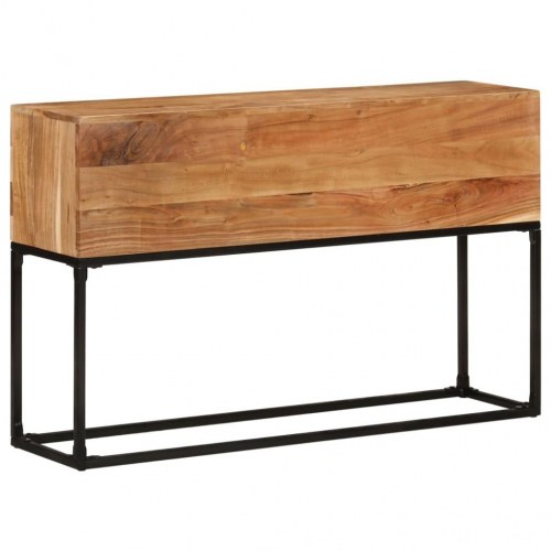 Konsolbord 120×30×75 cm i massivt akacietræ - industrielt sidebord