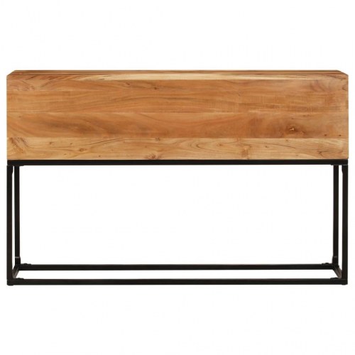 Konsolbord 120×30×75 cm i massivt akacietræ - industrielt sidebord