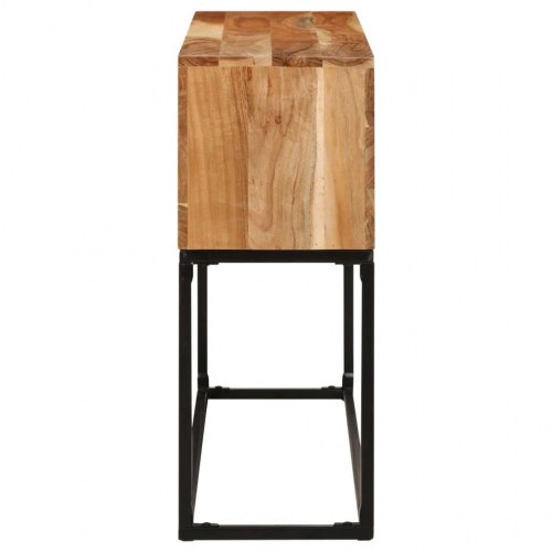 Konsolbord 120×30×75 cm i massivt akacietræ - industrielt sidebord