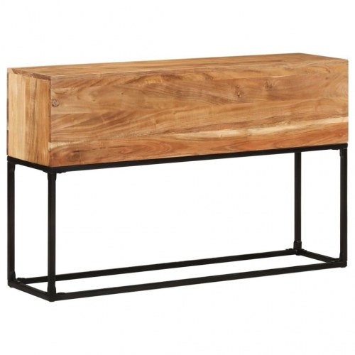Konsolbord 120×30×75 cm i massivt akacietræ - industrielt sidebord
