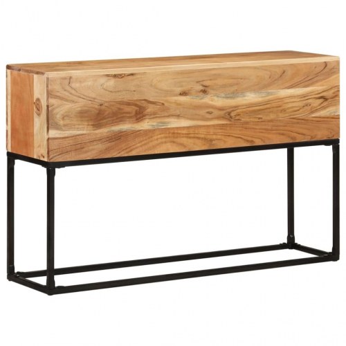 Konsolbord 120×30×75 cm i massivt akacietræ - industrielt sidebord