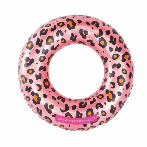 Swim Essentials oppustelig badering - Leopard, lyserød, Ø 55 cm