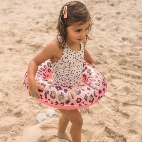Swim Essentials oppustelig badering - Leopard, lyserød, Ø 55 cm