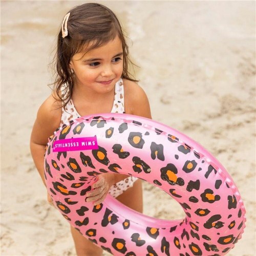 Swim Essentials oppustelig badering - Leopard, lyserød, Ø 55 cm