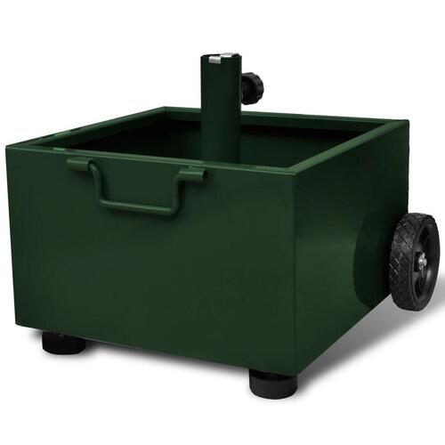 Parasolholder med plantekasse grøn