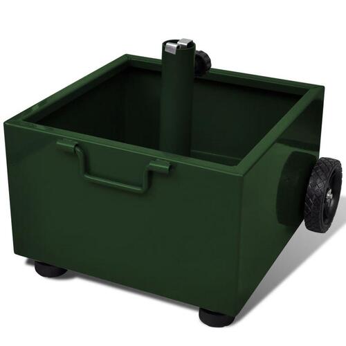 Parasolholder med plantekasse grøn