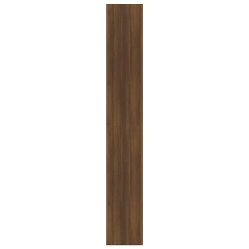 Bogreol/rumdeler 80x30x198 cm konstrueret træ brun eg