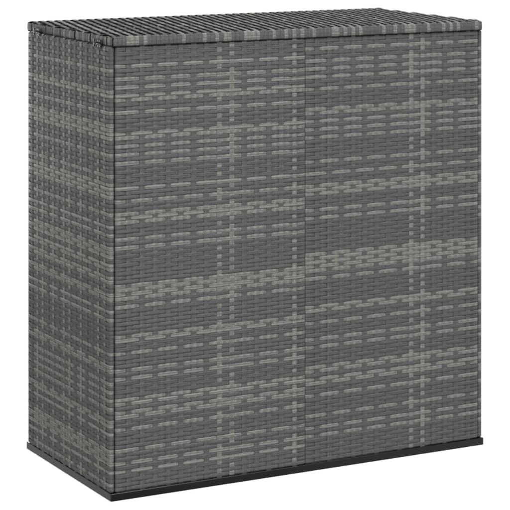 Hyndeboks 100x49x103,5 cm polyrattan grå