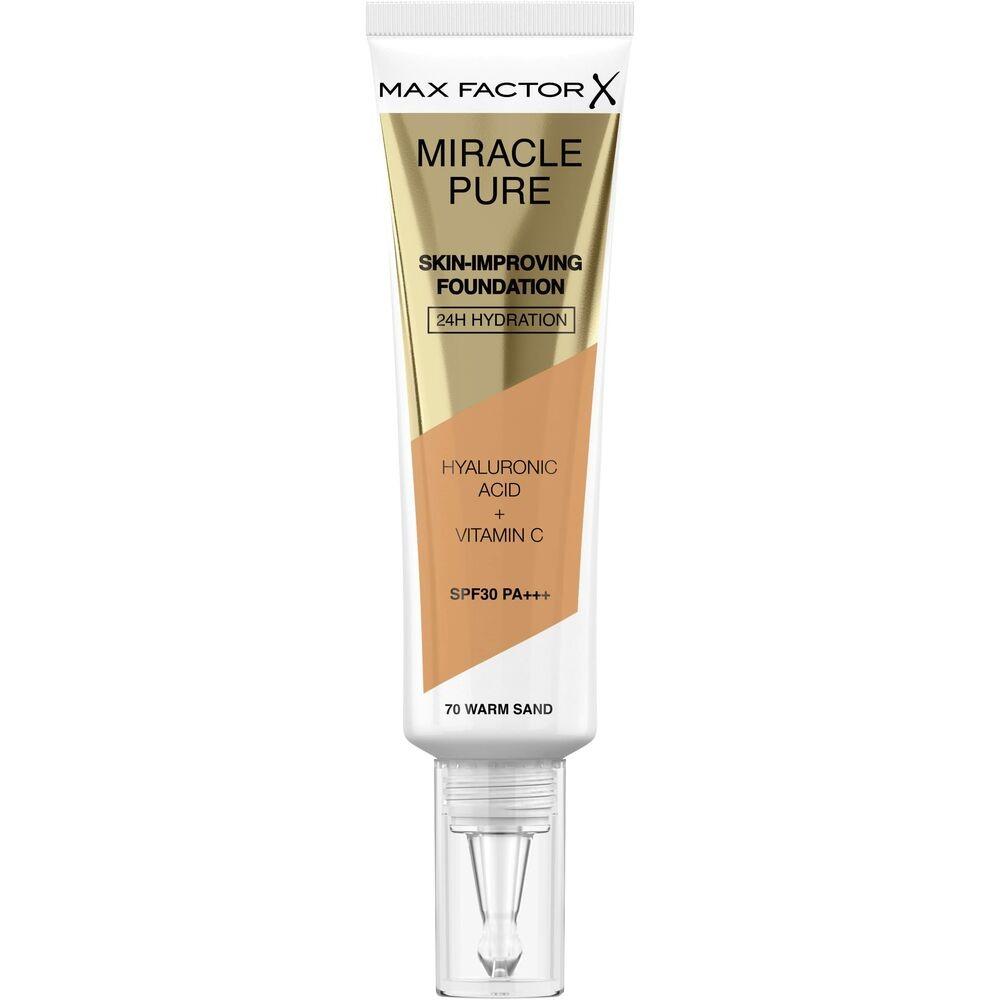 Flydende makeup foundation Max Factor Miracle Pure Spf 30 Nº 70-warm sand 30 ml