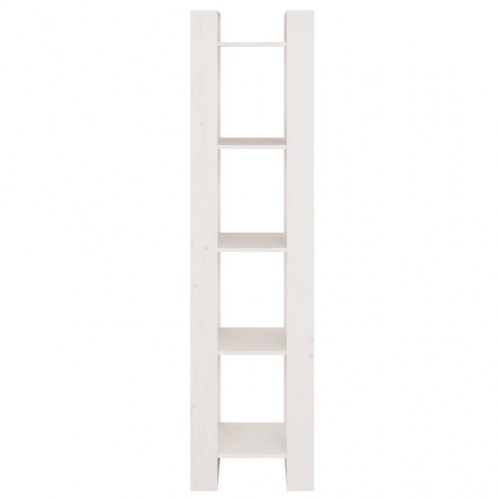 Bogreol/rumdeler 41x35x160 cm massivt fyrretræ hvid