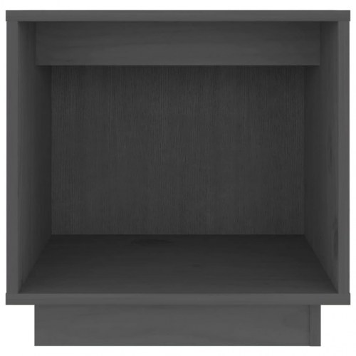 Sengeborde 2 stk. 40x30x40 cm massivt fyrretræ sort