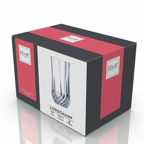 Krystalglas Cristal d’Arques Paris Longchamp Gennemsigtig Glas (36 cl) (Pack 6x)