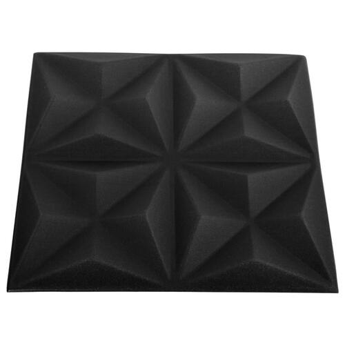 3D-vægpaneler 24 stk. 50x50 cm 6 m² origamisort