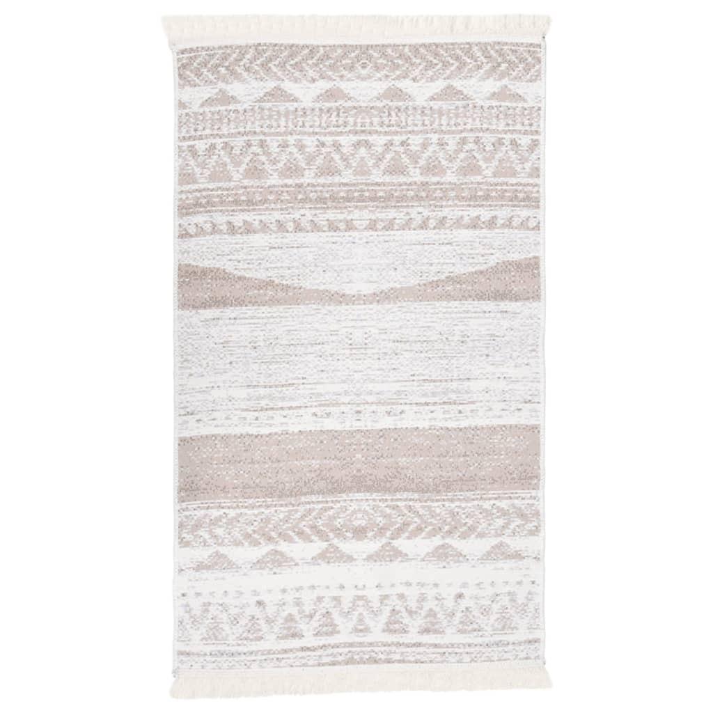 Gulvtæppe 120x180 cm bomuld beige