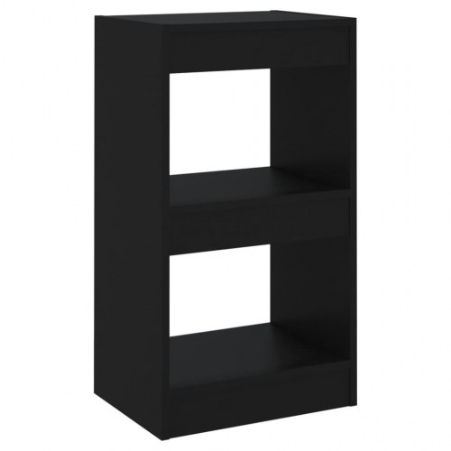 Bogreol/rumdeler 40×30×72 cm - sort reol med 3 åbne hylder