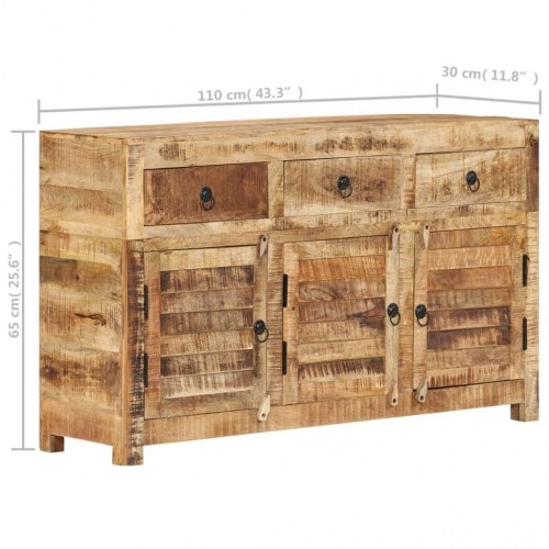 Skænk 110x30x65 cm massivt mangotræ