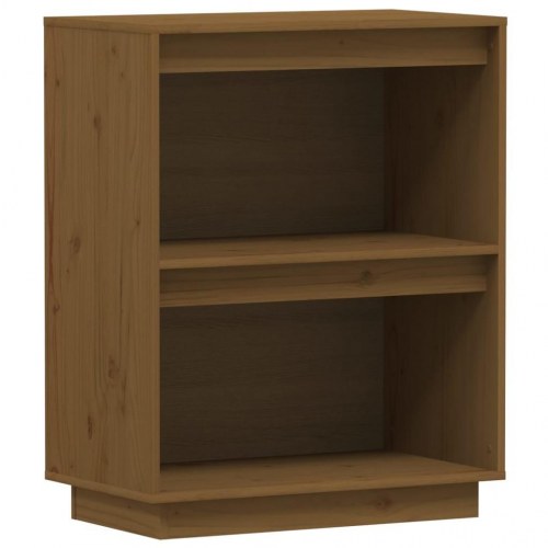 Konsolskab 60×34×75 cm i massivt fyrretræ - gyldenbrun