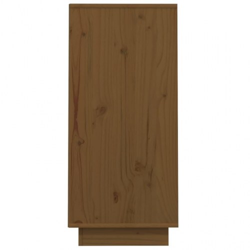 Konsolskab 60×34×75 cm i massivt fyrretræ - gyldenbrun
