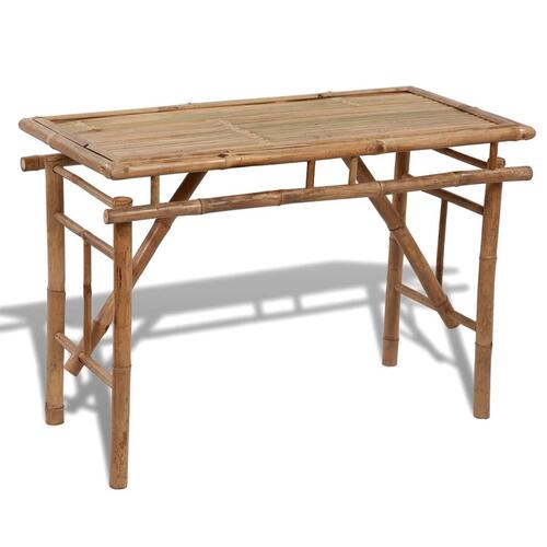 Foldbar havebord 120 x 50 x 77 cm bambus