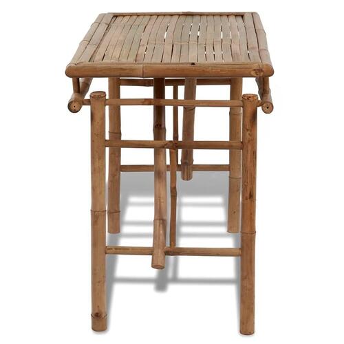Foldbar havebord 120 x 50 x 77 cm bambus