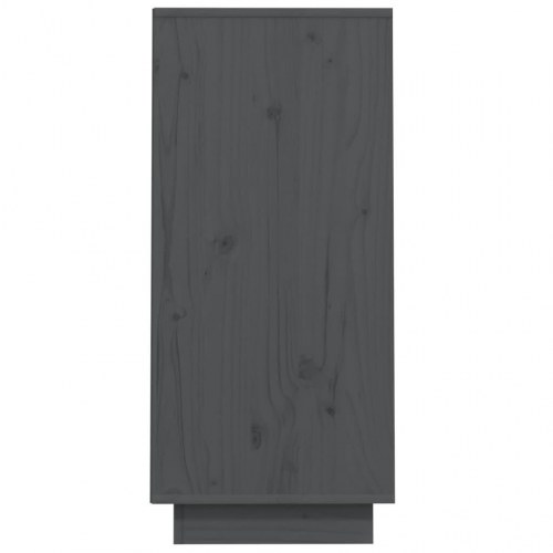 Konsolskab 60×34×75 cm - massivt fyrretræ, grå