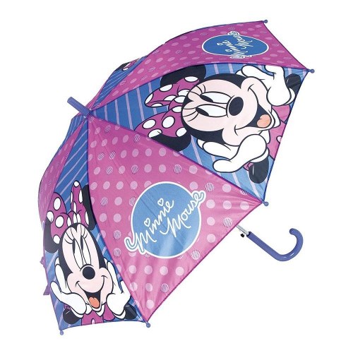 Paraply Minnie Mouse - Automatisk, blå/pink (Ø 84 cm)