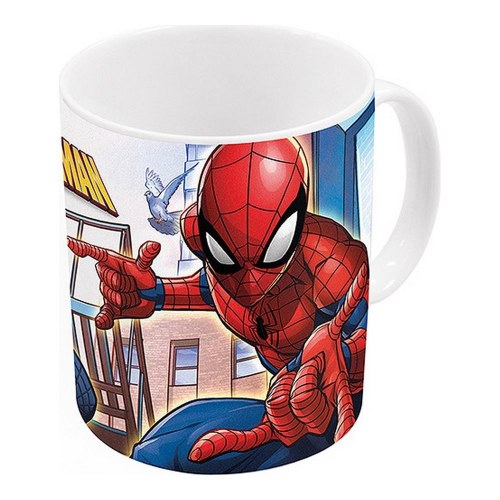 Spider-Man krus - Great Power, keramik 350 ml (blå/rød/hvid)