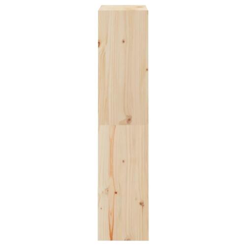 Bogreol/rumdeler 60x30x135,5 cm massivt fyrretræ