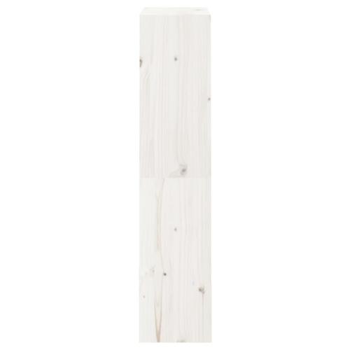 Bogreol/rumdeler 60x30x135,5 cm massivt fyrretræ hvid
