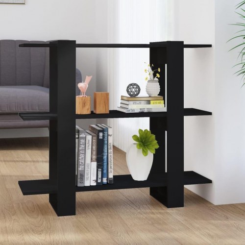 Bogreol/rumdeler 100×30×87 cm - sort reolsystem